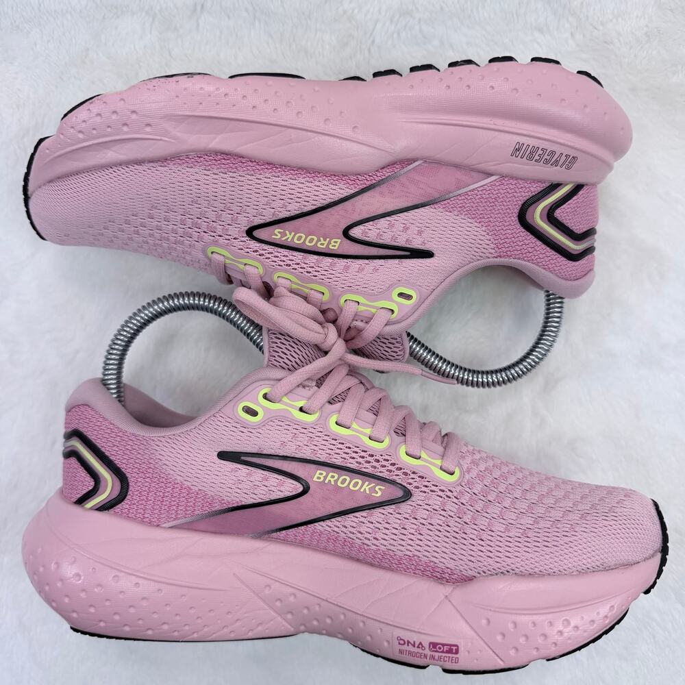 Brooks Glycerin 21 Womens Pink Running Shoes Size 6.5 Cushioned Athletic Shoe US - Picture 5 of 10